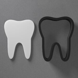 Tooth Shaped Clay Cutter for Earrings and Jewelry Making Sharp Tapered Edge Tool for Polymer Clay Mini Studs Pendant Set Crafting Cookie and Fondant Decorations for Baking or DIY