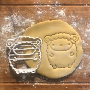 Black Ram Cookie Cutter Farm Animal Cookies Male Lamb Baking Tool Animal Lover Gift for Mom Farm Animal Baby Shower Biscuit Fondant Clay Cutter for Home Baking Party Treats