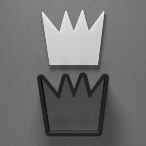 Birthday Party Crown Shape Cookie Polymer Clay Cutter with Sharp Tapered Edge for Jewelry Making, Mini Stud Earrings, Pendant Sets, Earring Craft Tool, Cookie Cutter for Clay and Dough
