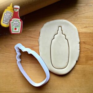 Mustard Bottle Cookie Cookie Cutter for BBQ Parties, Summer Gatherings, and Fun Baking, Made in India, Suitable Size for Customizable Condiment-Themed Desserts