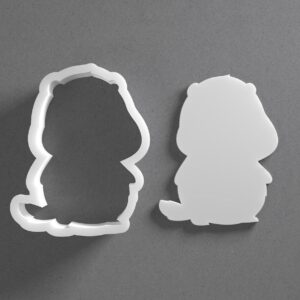 Groundhog Cookie Cutter Cute Cartoon Animal Shape Baking Tool for Cookies Biscuits Fondant Dough Clay Jewelry Making Earring Craft Decorating Party Baking and Daily Home Use