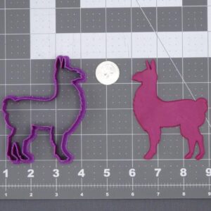 Llama Body 266 H350 Cookie Cutter Silhouette for Baking Shortbread Biscuits Fondant Clay Crafts Cake Toppers Animal Theme Party Supplies DIY Projects Pet Lover Gifts and Kids Activities