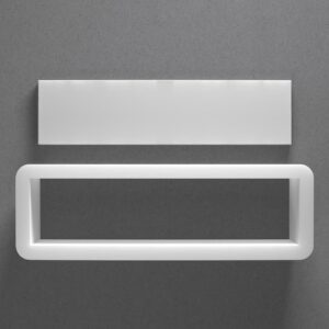 Rectangle Barrette Cookie Cutter 4 To 1 Ratio Polygon Shape Baking Tool for Cookies Biscuits Fondant Dough Clay Jewelry Making Earring Craft Decorating Party Baking and Daily Home Use