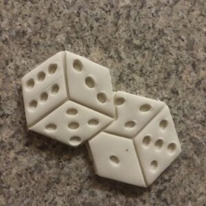 Rolling Dice Gambler Black Cookie Cookie Cutter for Casino Theme Baking Game Night Cookies Dice Shape Cookie Mold for Poker Parties Fondant Crafts and Gambling Celebration Treats