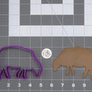 Black Sheep Body 266-L996 Cookie Cutter Silhouette Cookie Animal Shape Mold for Farm Theme Baking Crafts Cookies Cake Decorations Kids Activities DIY Projects and Party Treats
