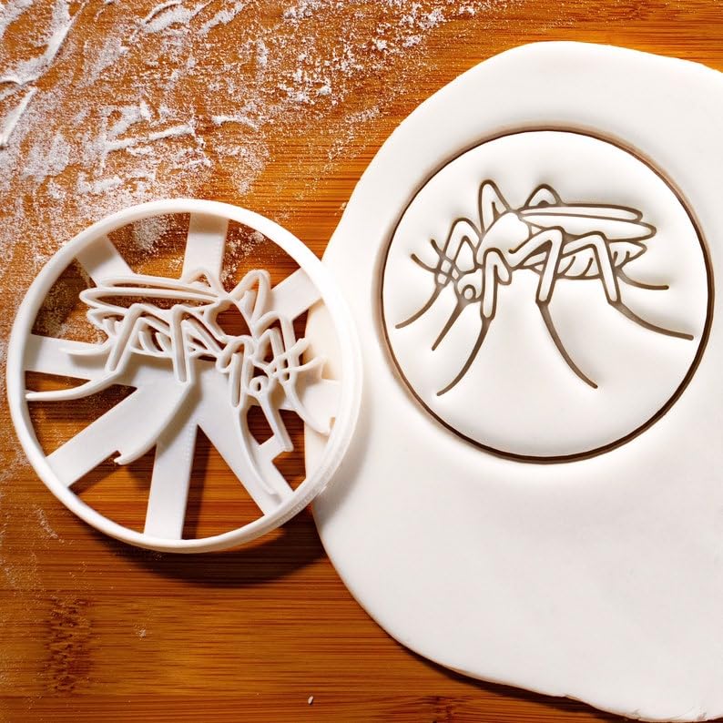 Mosquito Shape Cookie Cookie Cutter for Insect Theme Baking Party Supplies Unique Mosquito Vector Biology Research Gift Biscuit Fondant Clay Cutter for Scientists and Nature