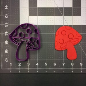Black Cookie Mushroom 104 Cookie Cutter for Nature Themed Baking, Fondant Cake Decorations, Woodland Party Treats, Garden Crafts, Educational Projects, Spring Events and Creative