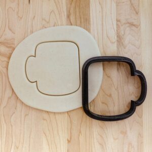 Coffee Mug Cup Outline Cookie Cutter for Biscuit Fondant Clay Dough Shaping India Cookie Mold for Coffee Theme Party Decorations Bakery Crafts Kids Activities Kitchen Tools