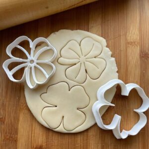 Set of 2 Lucky Shamrock & 4 Leaf Clover Cookie Cookie Cutters Multi Size Made in India for St. Patrick’s Day, Good Luck Party Favors, Edible Decorations, Fondant, Cookies, Crafts,