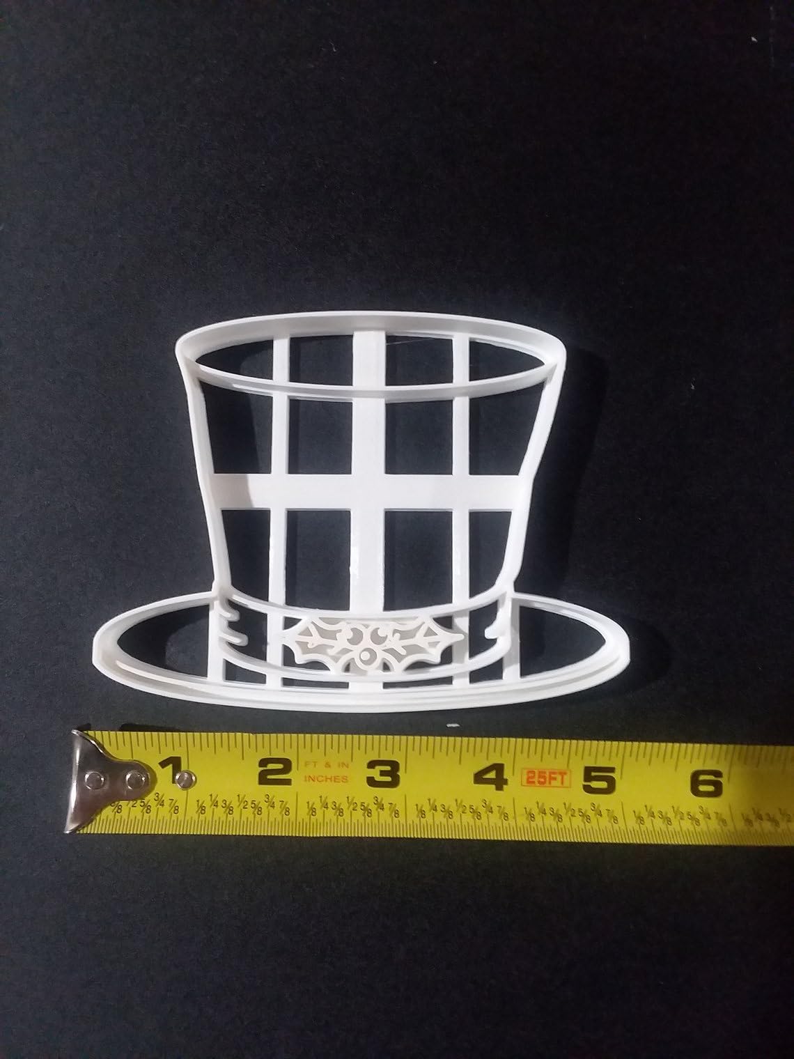 Black Frosty the Snowman Hat Cookie Cutter Cookie India Christmas Theme Biscuit Cutter for Holiday Baking Snowman Treats New Year Cookies Winter Party Snacks Festive Hat Desserts - Image 2