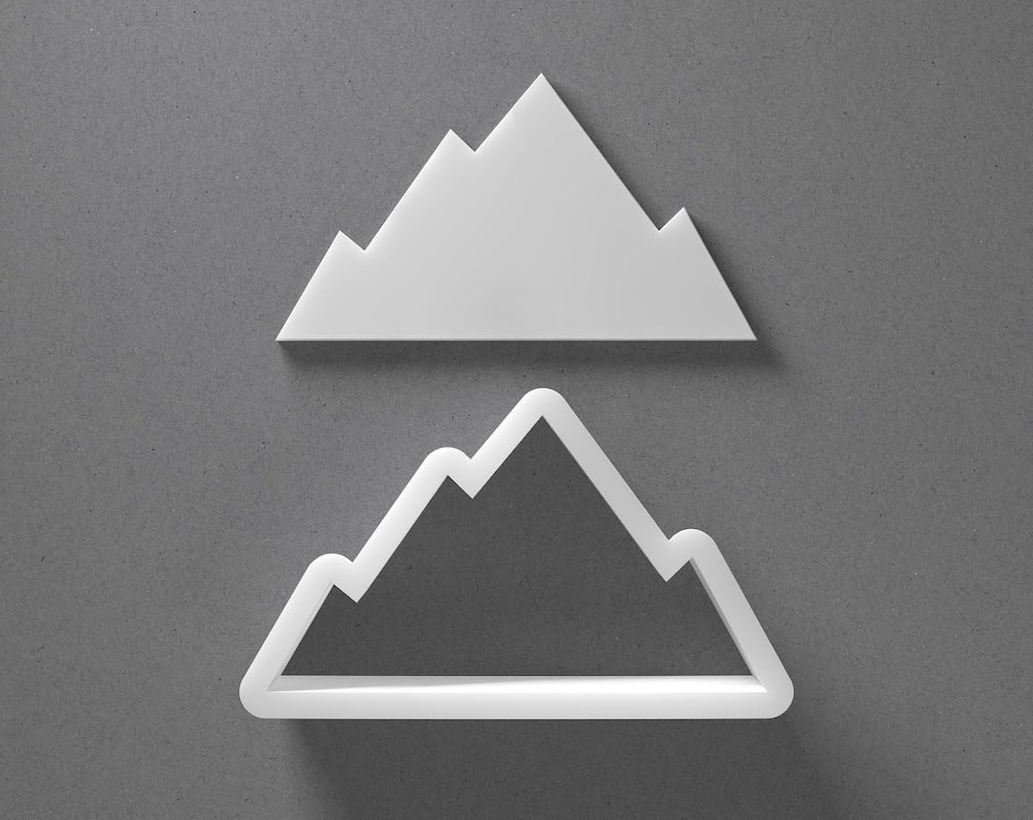 Mountain Cookie Cutter Range Shape Baking Tool for Cookies Biscuits Fondant Dough Clay Jewelry Making Earring Craft Decorating Party Baking and Creative Daily Home Use - Image 2