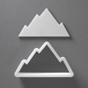 Mountain Cookie Cutter Range Shape Baking Tool for Cookies Biscuits Fondant Dough Clay Jewelry Making Earring Craft Decorating Party Baking and Creative Daily Home Use