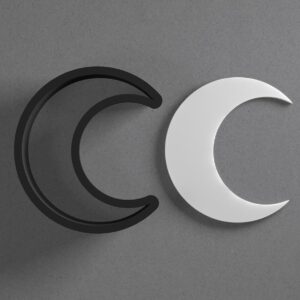Crescent Moon Polymer Clay Cutter With Sharp Tapered Edge Jewelry Earring Making Tool For Mini Studs Pendant Set Biscuit Clay Mold Cookie Cutter For Celestial Moon Phase Crafts