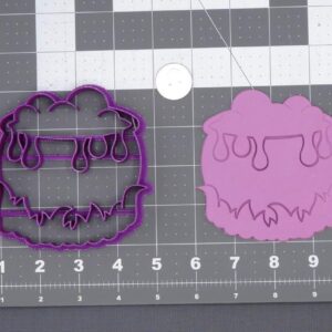Black Halloween Cauldron 266 H533 Cookie Cutter Cookie Baking Mold for Spooky Party Treats Holiday Desserts Fondant Cutter Kitchen Tool for Cookies Cupcakes Biscuits Decorations
