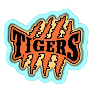 Tiger Claw Scratch Cookie Cutter Black cookie Stamp and Stencil Set for Animal, Jungle, and Wildlife-Themed Cookies, Tiger Claw Fondant Cutter, Sugar Cookie Mold, Dessert Decorating Su