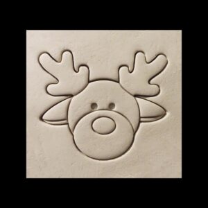 Black Reindeer Shaped Cookie Cookie Cutter Made in India for Christmas Holiday Baking New Year Celebrations Cute Homemade Cookies Crafts Winter Party Decorations and Festive Treats