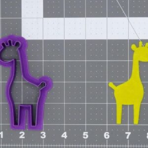 Black Cookie Giraffe 266-A842 Cookie Cutter for Baking Biscuits Fondant Sandwiches Pancakes Pastry Dough Cake Decoration Safari Jungle Animal Theme Birthday Party Kitchen Baking Tools