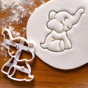 Baby Elephant Cookie Cutter Cookie for Wild Safari Jungle Themed Baking and Kids 1st Birthday Party Biscuit Cutter Perfect for Zoo Animal Shaped Cookies in India (ONLY Baby Elephant)