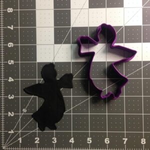 Black Cookie Angel Cookie Cutter for Baking Christmas Cookies Biscuits Fondant Pancakes Holiday Cake Decorating Supplies Religious Celebration Pastry Mold Kitchen and Craft Projects