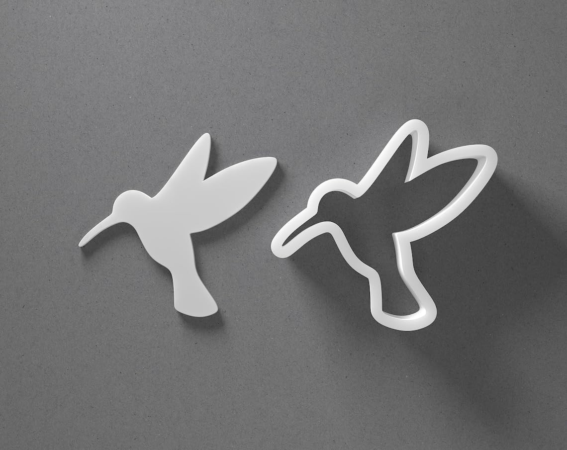 Hummingbird Cookie Cutter Bird Shape Baking Tool for Cookies Biscuits Fondant and Clay Jewelry Making Earring Craft Decorating Party Baking Creative Daily Use