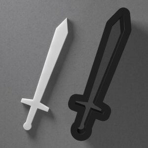 Sword Polymer Clay Cutter Cookie With Sharp Tapered Edge Earring Jewelry Tool For Mini Studs Pendant Set Crafting Mold Cookie Cutter For Clay Art Accessories And Jewelry Making