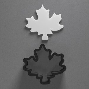 Maple Leaf Cookie Polymer Clay Cutter with Sharp Tapered Edge for Jewelry Making, Mini Stud Earrings, Pendant Sets, Earring Crafting Tool, Cookie Cutter for Clay and Dough Shaping