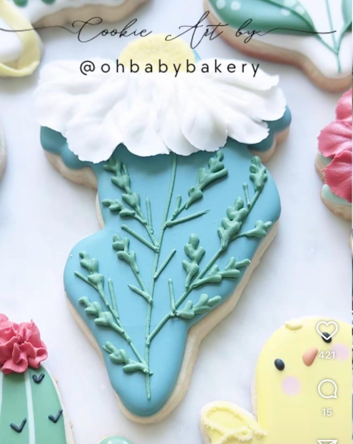 Sugar Shasta Daisy Cookie Cutter Large Cookie Flower Shape Clay Cutter for Polymer Clay Fondant Biscuit Pastry DIY Crafts and Floral Cookie Decorating for Spring and Summer Baking - Image 2