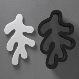 Coral Seaweed Shape Clay Cutter for Earrings and Jewelry Making Sharp Tapered Edge Tool for Polymer Clay Mini Studs Pendant Set Cookie and Fondant Decorations for Ocean Theme