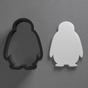 Standing Penguin Polymer Clay Cutter Sharp Tapered Edge Clay Earring Cutter Jewelry Making Tool for Mini Studs Winter Animal Pendant Set Cookie Cutter for Arctic Theme Clay Crafts