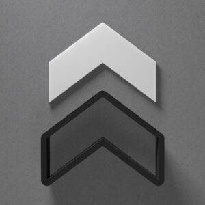 Chevron Arrow Shape Polymer Clay Cutter with Sharp Tapered Edge for Clean Cutting, Jewelry and Earring Tool for Mini Studs and Pendant Sets, Cookie Cutter for Crafting and Baking in