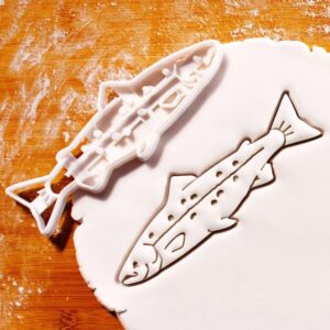 Salmon Fish Cookie Cookie Cutter for Seafood Festivals Fishing Parties Culinary Delights Baking Biscuit Dough Cutter Ocean Theme Party Treats Fisherman Celebration Coastal Events