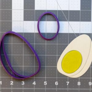 Hard Boiled Egg Black Cookie Cookie Cutter Set for Breakfast Brunch Theme Baking Fun Egg Shaped Cookies Party Snacks Kitchen Decor Crafts Easter Food Presentation and Bento Lunch Ideas