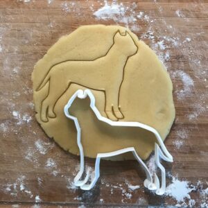 Black American Staffordshire Terrier Face Cookie Cutter cookie Dog Shape Baking Tool For Dog Biscuit Cookies Fondant Clay Crafts Terrier Lover Gift For Dog Mom Dog Party Favor