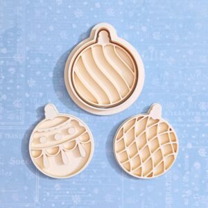 Christmas ornament cookie cutter set for holiday cookies fondant pastries baking perfect for festive treats home decor kids crafts gift making cake decorating school projects and winter