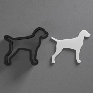Vizsla Dog Breed Shaped Polymer Clay Cutter with Sharp Tapered Edge for Clean Cutting, Jewelry and Earring Tool for Mini Studs and Pendant Sets, Multipurpose Cookie Cutter for Crafting