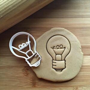 Light Bulb Cookie Cookie Cutter for Christmas Cookies, Teacher Gifts, Electrician Events, School Projects, Suitable Size, Made in India
