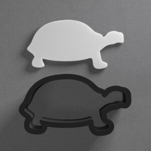Tortoise Shaped Polymer Clay Cutter with Sharp Tapered Edge for Clean Cutting, Jewelry and Earring Tool for Mini Studs and Pendant Sets, Multipurpose Cookie Cutter for Crafting
