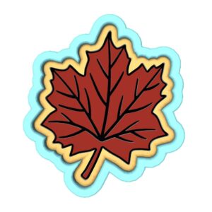 Black Maple Leaf Cookie Cutter Plastic Clay and Fondant Mold for Polymer Clay, Maple Leaf Shape Perfect for Baking, DIY Crafts, Party Treats, and Creative Decorative Projects