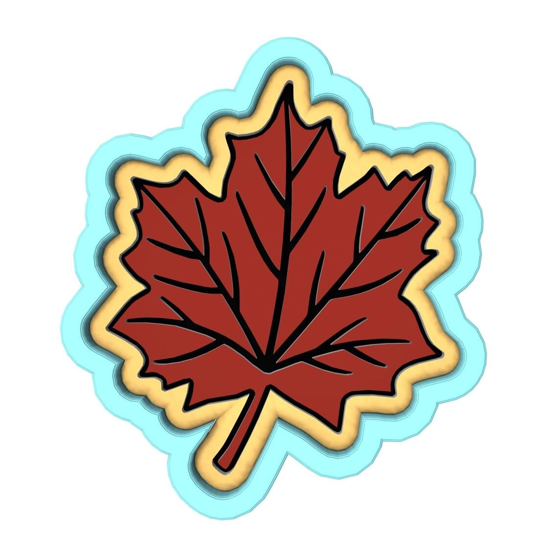 Black Maple Leaf Cookie Cutter Plastic Clay and Fondant Mold for Polymer Clay, Maple Leaf Shape Perfect for Baking, DIY Crafts, Party Treats, and Creative Decorative Projects