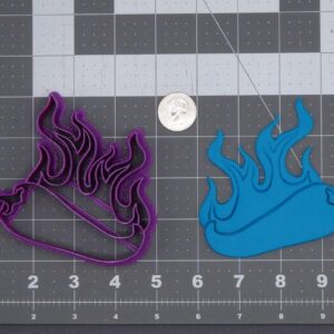 Black Chili Pepper on Fire 266-H388 Cookie Cutter Cookie India Made Spicy Vegetable Baking Tool for Hot Sauce Themes Kitchen Fun BBQ Party Favors Jalapeno Cookies Cooking Class