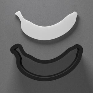 Banana Shaped Clay Cutter for Earrings and Jewelry Making Sharp Tapered Edge Tool for Polymer Clay Mini Studs Pendant Set Cookie and Fondant Design for Baking DIY Craft or Gift Projects