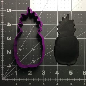 Pineapple 101 Cookie Cutter Black Cookie Tropical Fruit Shape Biscuit Mold for Summer Parties Luau Theme Baking Events Hawaiian Decor Kids Crafts Kitchen Fun and Gift Ideas