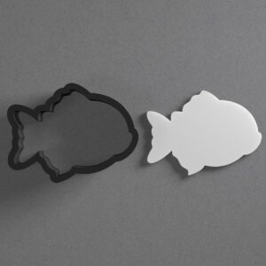 Piranha Fish Cookie Polymer Clay Cutter with Sharp Tapered Edge for Earring Making Jewelry Tools Mini Studs Pendant Set Craft Supplies Cookie Cutter Art and DIY Accessories
