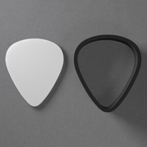 Guitar Pick Shape Polymer Clay Cutter With Sharp Tapered Edge Jewelry Earring Making Tool For Mini Studs Pendant Set Clay Mold Cookie Cutter For Music Rock Band Festival Crafts