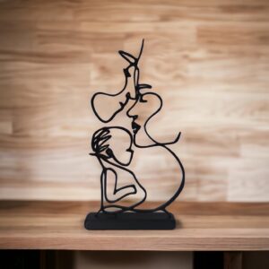 (3392 Geometric Cute Low Poly Family Figure Cookie Amazing Minimalist Shelf Decoration Best Dining Room Useful Amazing Tech Enthusiast Gift Minimalist Cookie Figure Room Tabletop