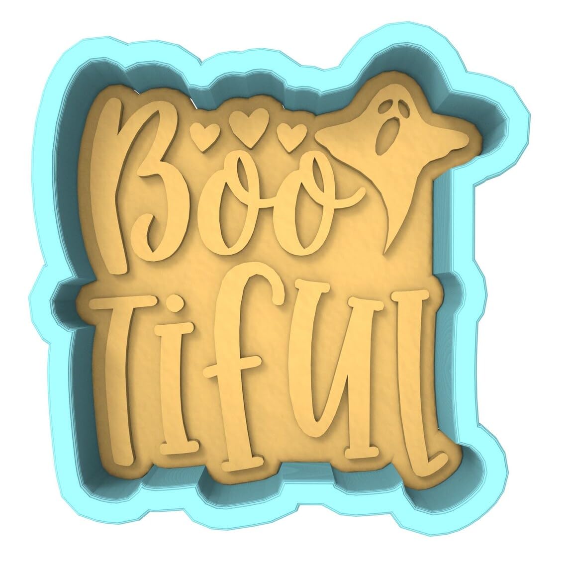 Black Bootiful Halloween Cookie Cutter Plastic Stamp and Stencil for Cookies, Fondant, Pastry, Sandwiches, and Dough Baking Decorating Tool India - Image 5