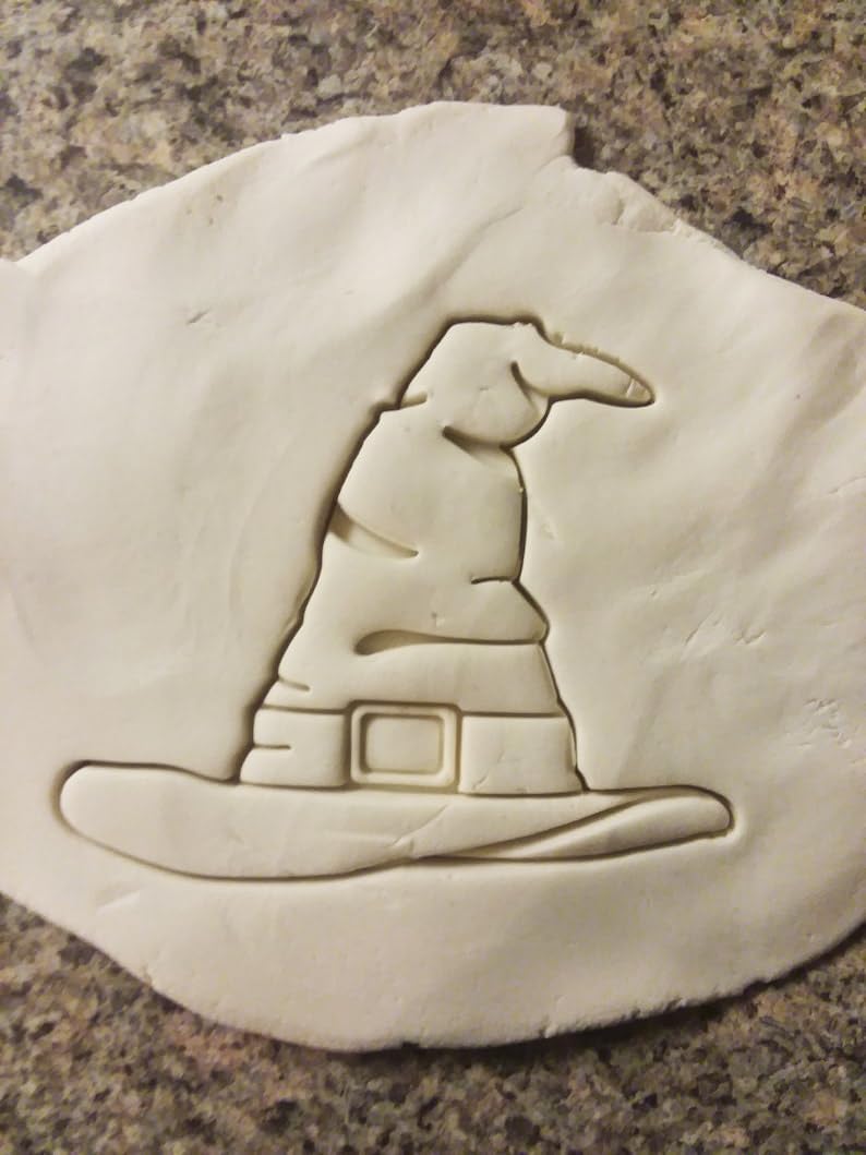 Witch Hat Witchcraft Wicca Black Cookie Cookie Cutter for Halloween Baking Magical Hat Shaped Cookies Perfect for Pagan Celebrations Spooky Parties and Wiccan Themed Treats