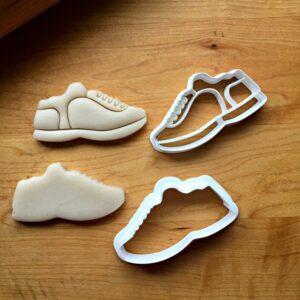 Set of 2 Sneaker Cookie Cookie Cutters for Baking, Shoe-Shaped Cookie Designs, Made in India, Dishwasher Safe, Ideal for Sports Events, Sneakerhead Parties, and Fashion Treats