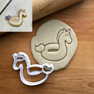 Unicorn Pool Floatie Cookie Cutter Cookie - Suitable Size - Choose Standard or Dishwasher Safe - Made in India - Perfect for Summer, Pool Parties, and Fun Cookie Shaping - Durable Plas