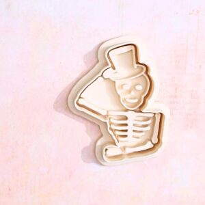 Skeleton Cookie Cutter Set for Halloween Cookies Spooky Party Baking Decorations Fondant Pastry Sugar Craft for Haunted House Theme School Events Trick or Treat Gifts and DIY Projects